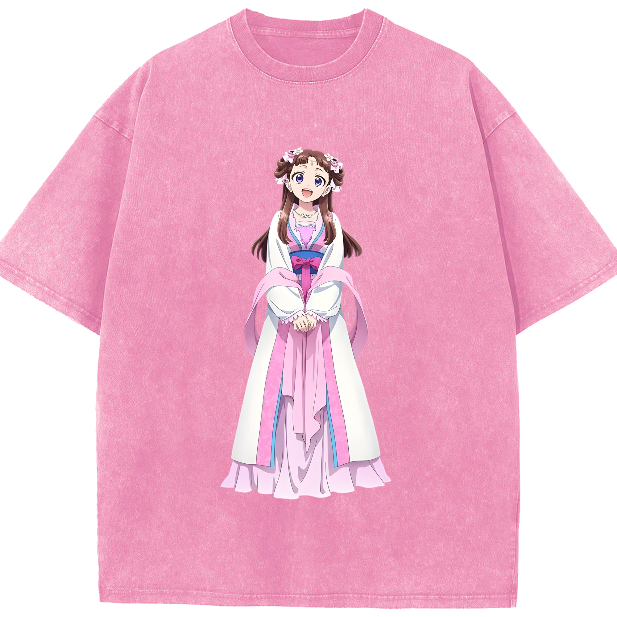 （画像用） 薬屋のひとりごと The Apothecary Diaries 綿100% ヴィンテージ風 半袖Tシャツ（フロントプリント）